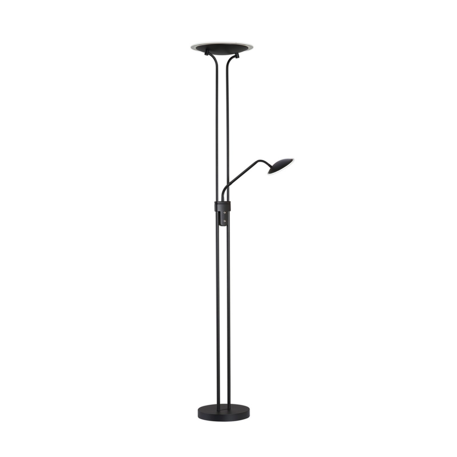 Fischer & Honsel Led Stehleuchte Tallri Chwarz 180 Cm 2 Flg Metall Cct Stehlampe B-Ware - 4003694404891