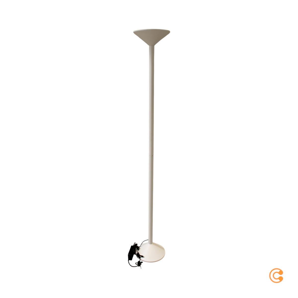 Fabas Luce Stehleuchte Standlampe LED Tratto Weiß Metall Dimmer Touch Wohnzimmer - 8019282550150