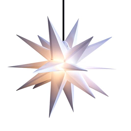 B-Ware Sterntaler Stern Leuchte Led Stern Außenleuchte Weiß Kunststoff 18 Zacker 55 Cm - 4251488500735