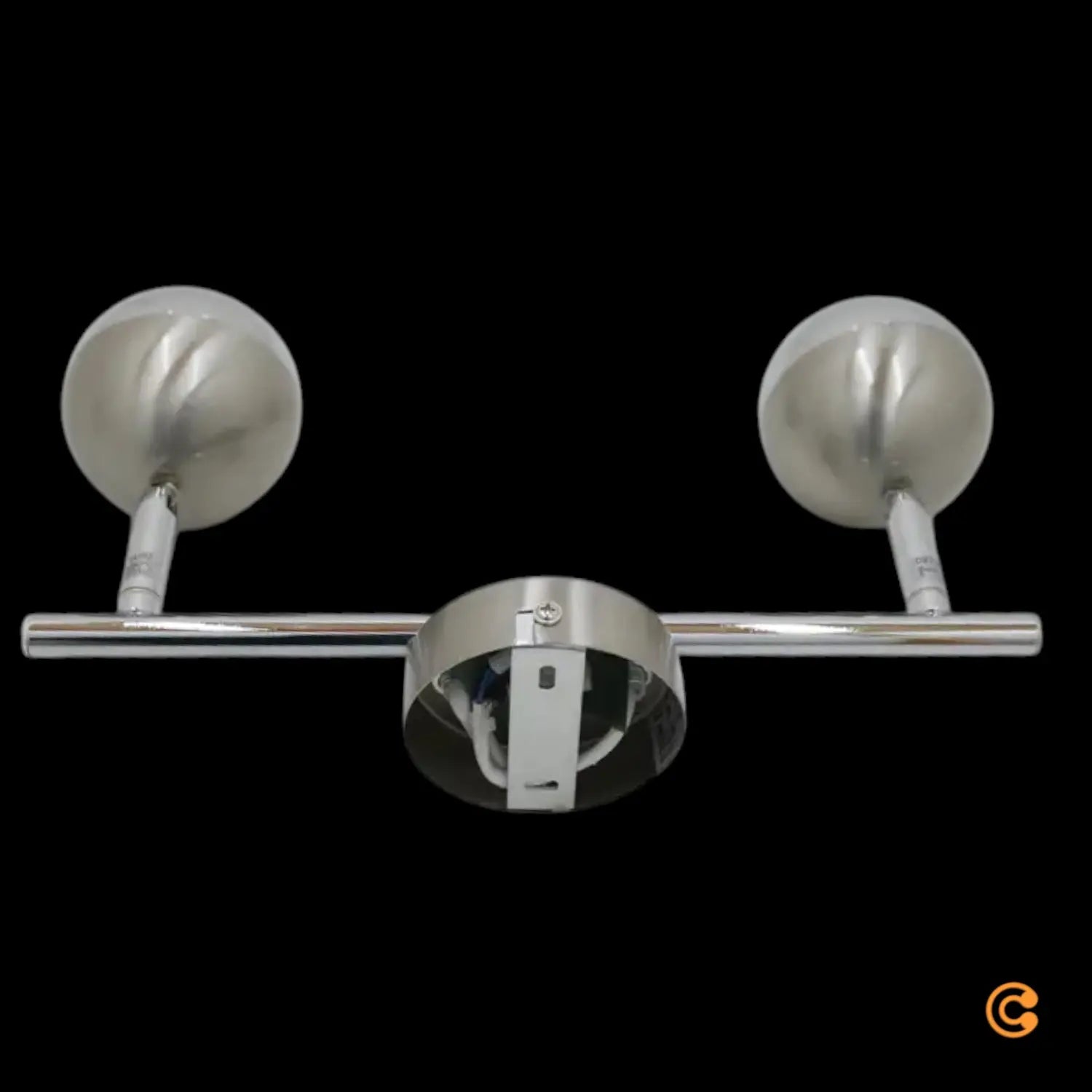 B-Ware Arvin Deckenstrahler Spot Led Strahler Leuchte Zweiflammig Nickel Silber - 4251096520859