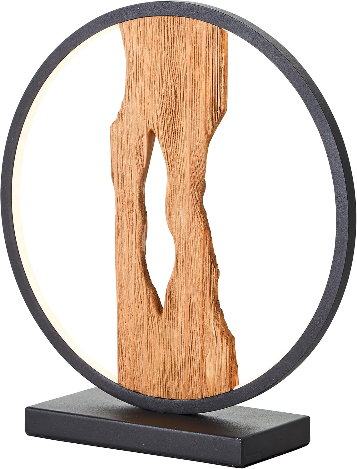 B-Ware Brilliant Led Tischlampe Chaumont Länge 25,8 Cm Schwarz Holz Tischleuchte Lampe - 4004353414978