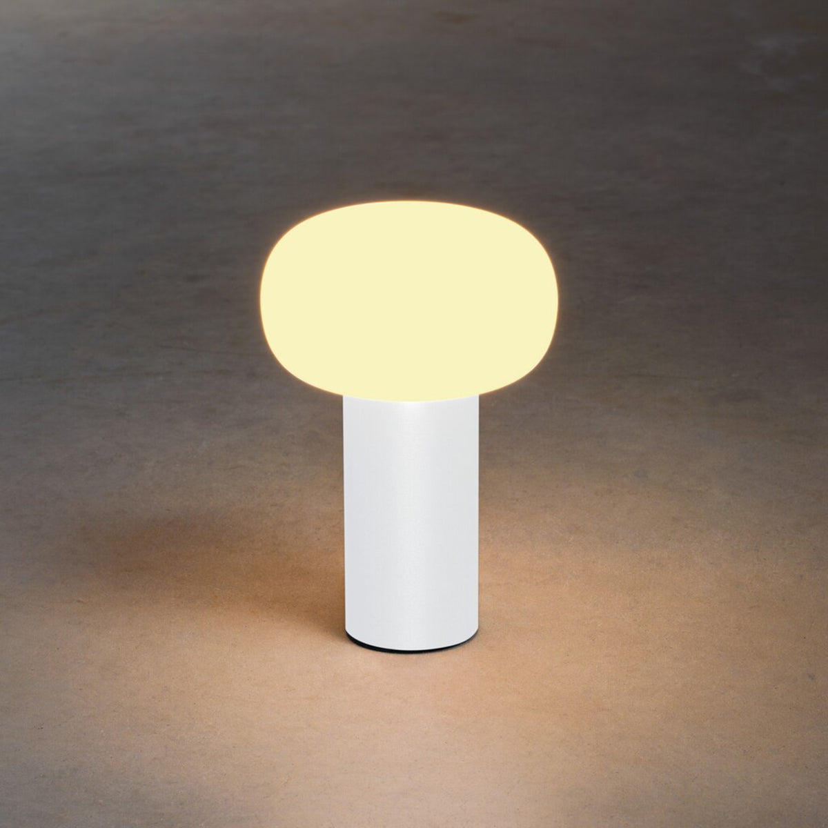 Antibes LED Tischleuchte Terrassenleuchte Akku RGBW Glas Aluminium weiß IP54 - 7318308262529