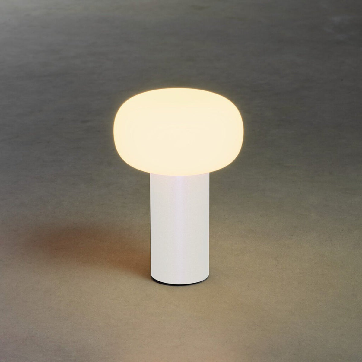 Antibes LED Tischleuchte Terrassenleuchte Akku RGBW Glas Aluminium weiß IP54 - 7318308262529