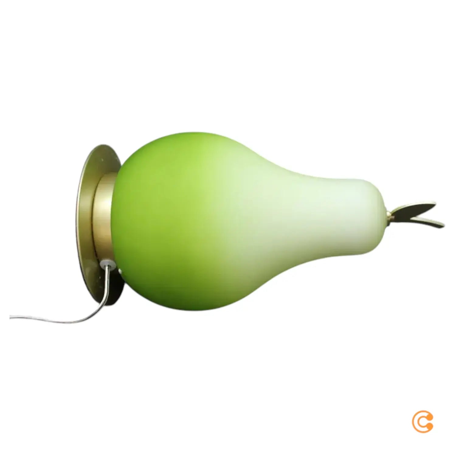 B-Ware Led Tischleuchte Wilma Tischlampe Led Lampe Grün Messing Birnenform Dimmbar - 8019282546344