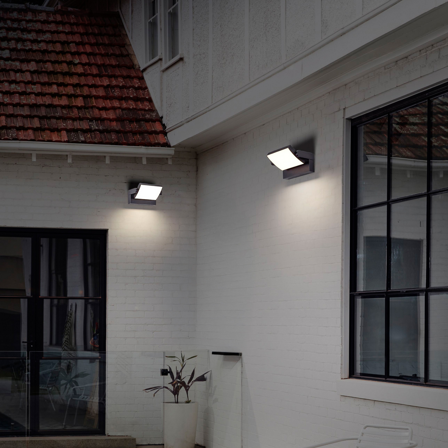 B-Ware Cmd Led Wandlampe Wandleuchte Außenleuchte Anthrazit Cmd 9080 Breite 21 Cm Ip54 - 4260045646786