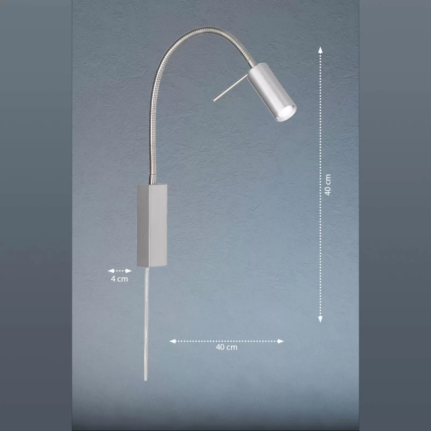 B-Ware Fischer & Honsel Led Wandlampe Wandleuchte Led River Flexarm Schirm Metall Glatt - 4003694304122