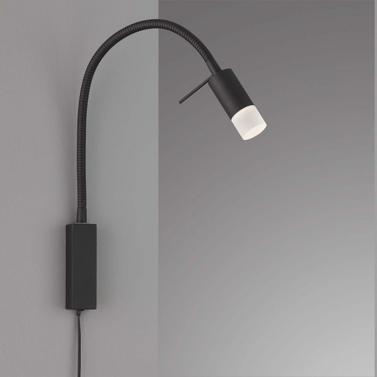 FISCHER & HONSEL LED-Wandlampe Seng, flexibler Arm, mit Diffusor - 4003694304283
