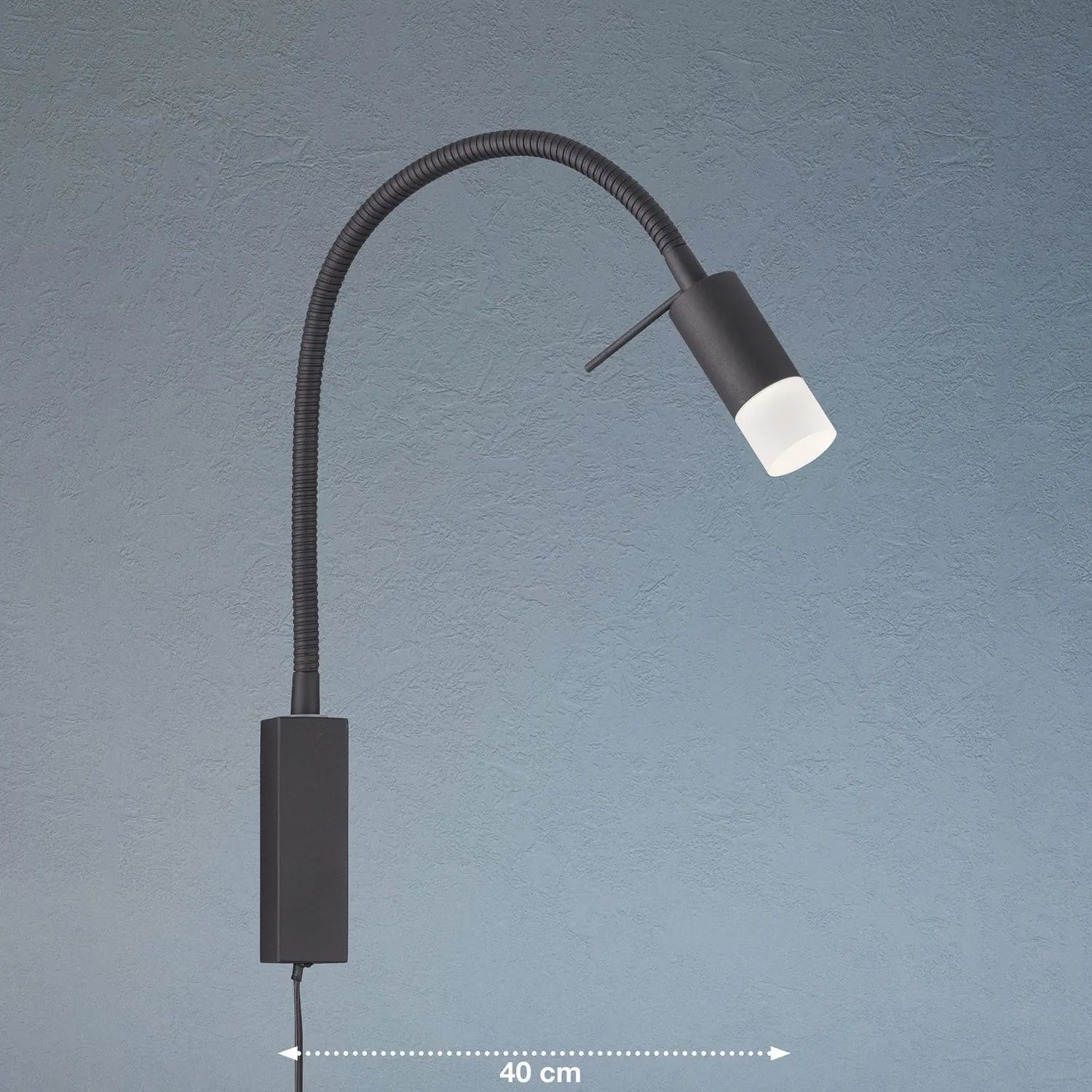 B-Ware Fischer & Honsel Led Wandlampe Seng, Flexibler Arm, Mit Diffusor