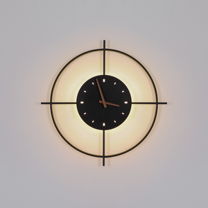 B-Ware Wandlampe Wandleuchte Led Uhr Sussy Schwarz Hersteller Marke Metall Acryl
