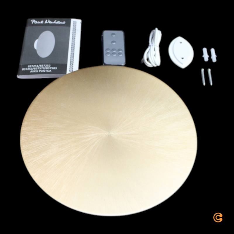 Applique murale LED Paul Neuhaus, rechargeable Puntua, 25 cm, laiton mat, qualité B