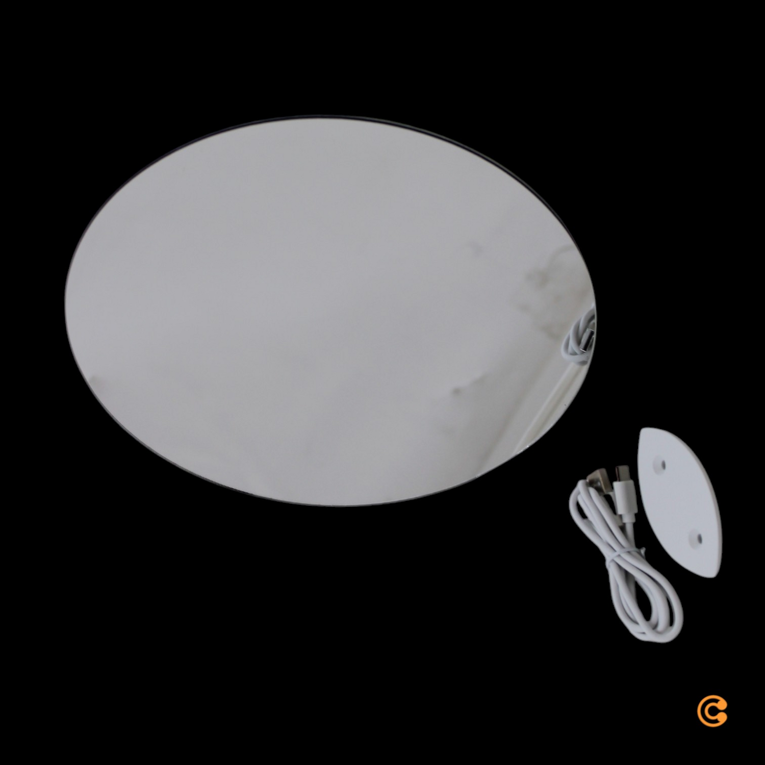 Applique murale LED Paul Neuhaus, à piles, Puntua chromée, dimmable, ø 25 cm, produit de seconde main