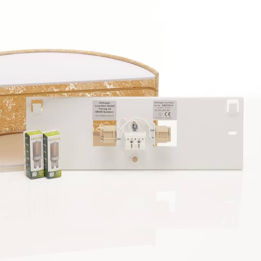 Hufnagel Led Wandleuchte Alea Mit Blattgold Dimmbar Wandleuchte Siehe Text/Foto B-Ware - 4011868924915