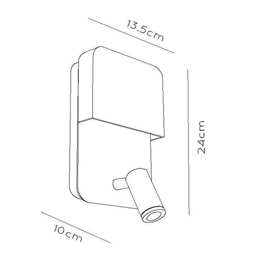 Lucide LED-Wandleuchte Boxer Wandleuchte schwarz Wandlicht Bilderleuchte Spot - 5411212791535