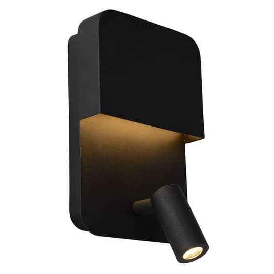 Lucide LED-Wandleuchte Boxer Wandleuchte schwarz Wandlicht Bilderleuchte Spot - 5411212791535
