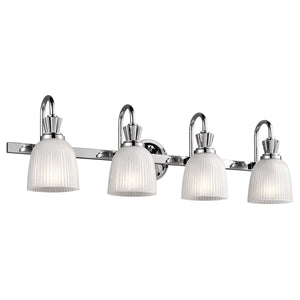 B-Ware KICHLER LED-Wandleuchte Cora Badleuchte Wandleuchte Leuchte fürs Bad 4-fl chrom