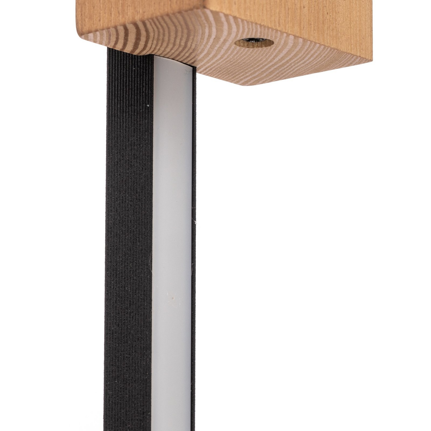 B-Ware Tk Lighting Led Wandleuchte Flash Wandlampe Schwarz/Kiefer Höhe 79 Cm 1 Flammig - 5901780560195