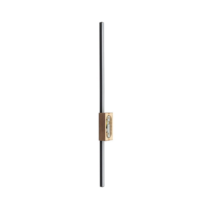 Flash Led Wandleuchte Leuchte Schwarz Nussbaum 79 Cm Holzlampe Beleuchtung Lampe B-Ware
