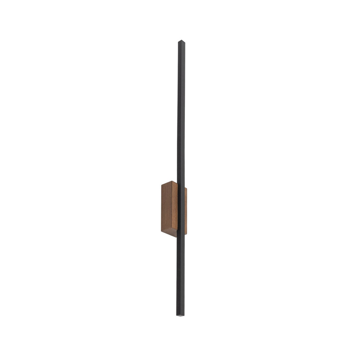 Flash Led Wandleuchte Leuchte Schwarz Nussbaum 79 Cm Holzlampe Beleuchtung Lampe B-Ware