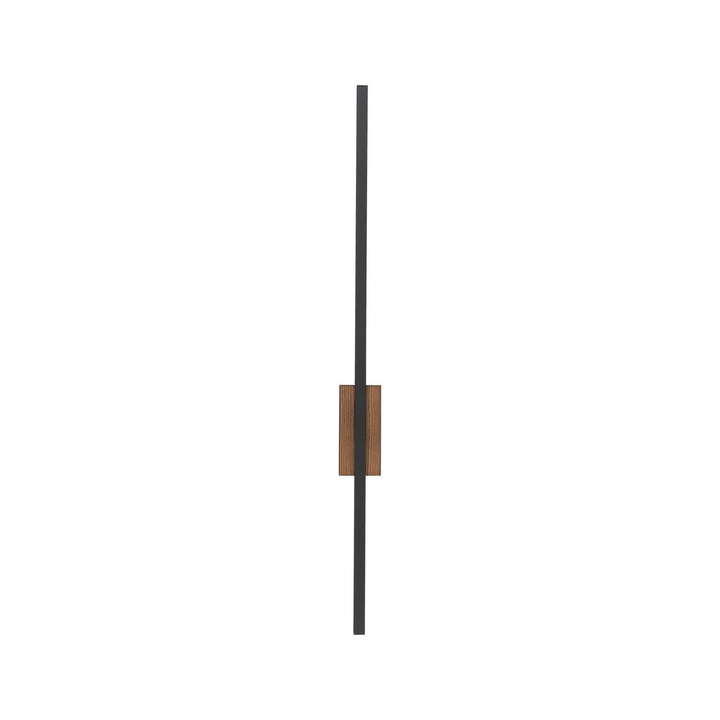 Flash Led Wandleuchte Leuchte Schwarz Nussbaum 79 Cm Holzlampe Beleuchtung Lampe B-Ware