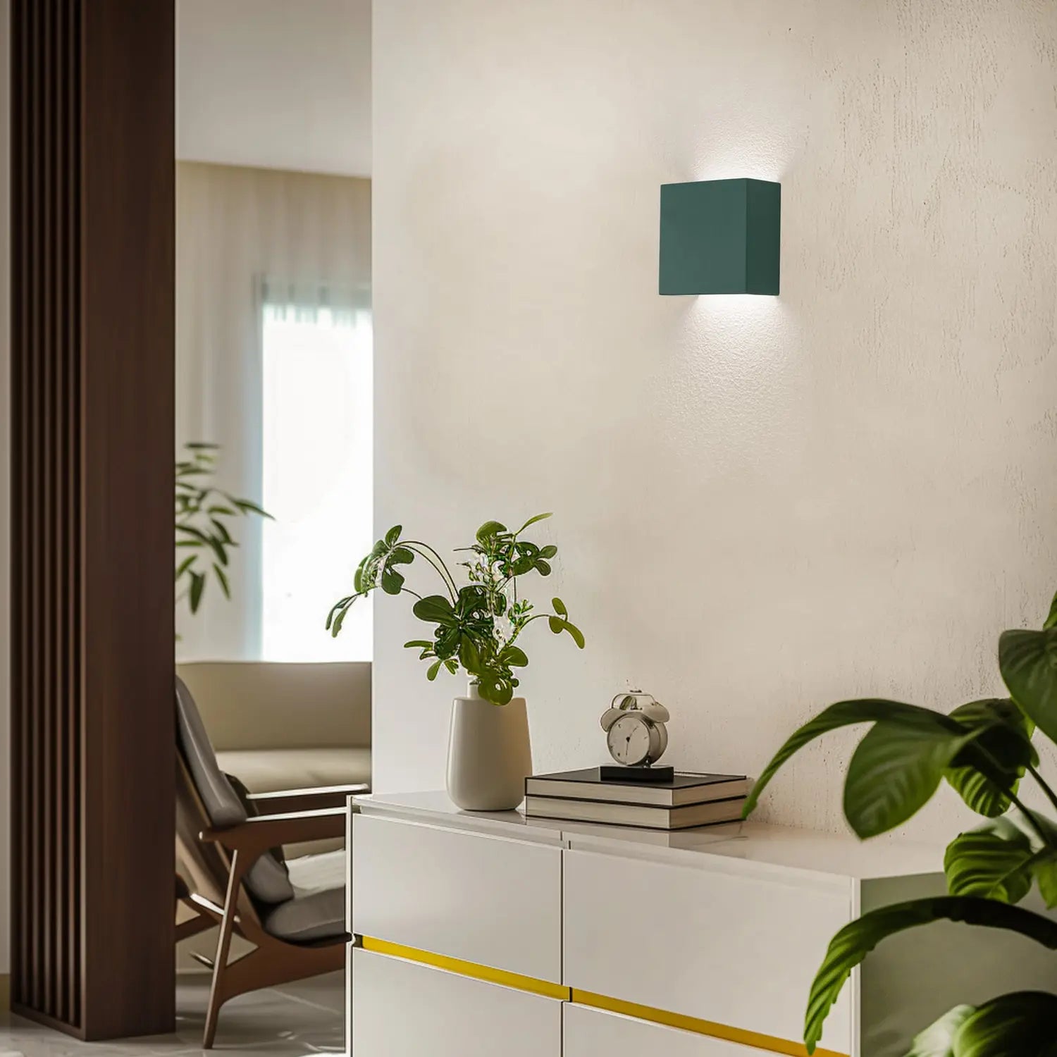 B-Ware Led Wandleuchte Wandlampe Gianto Lampe Grün Stahl Beleuchtung Wohnbereich - 5902553235180