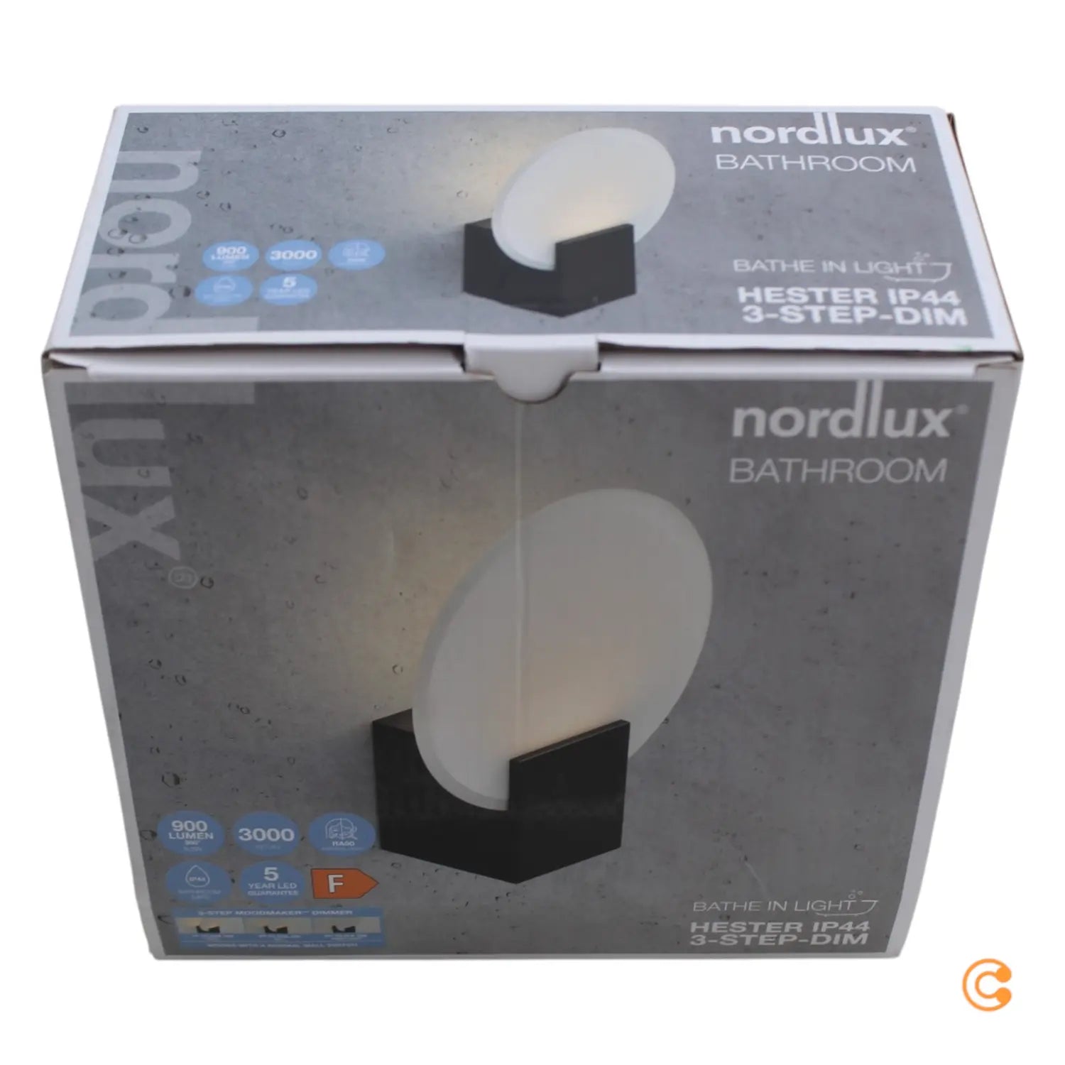 B-Ware Nordlux Led Wandleuchte Hester Wandleuchte Wandlicht Bilderleuchte Ip44 Schwarz - 5704924002656