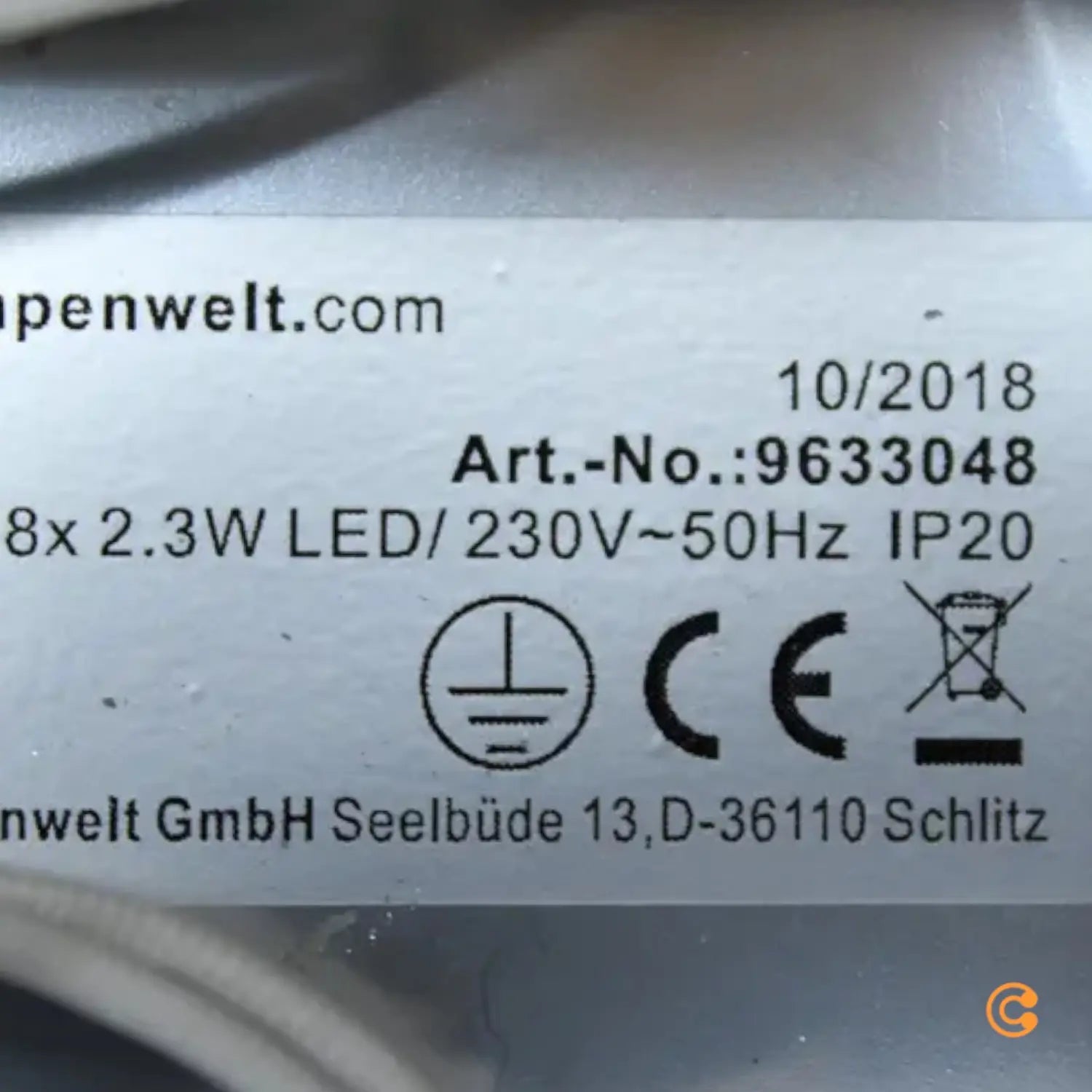 B-Ware Lampenwelt Wandleuchte Wandlampe Led Wandlampe Lampe Leuchte Manon 46 Cm Modern - 4251096550849