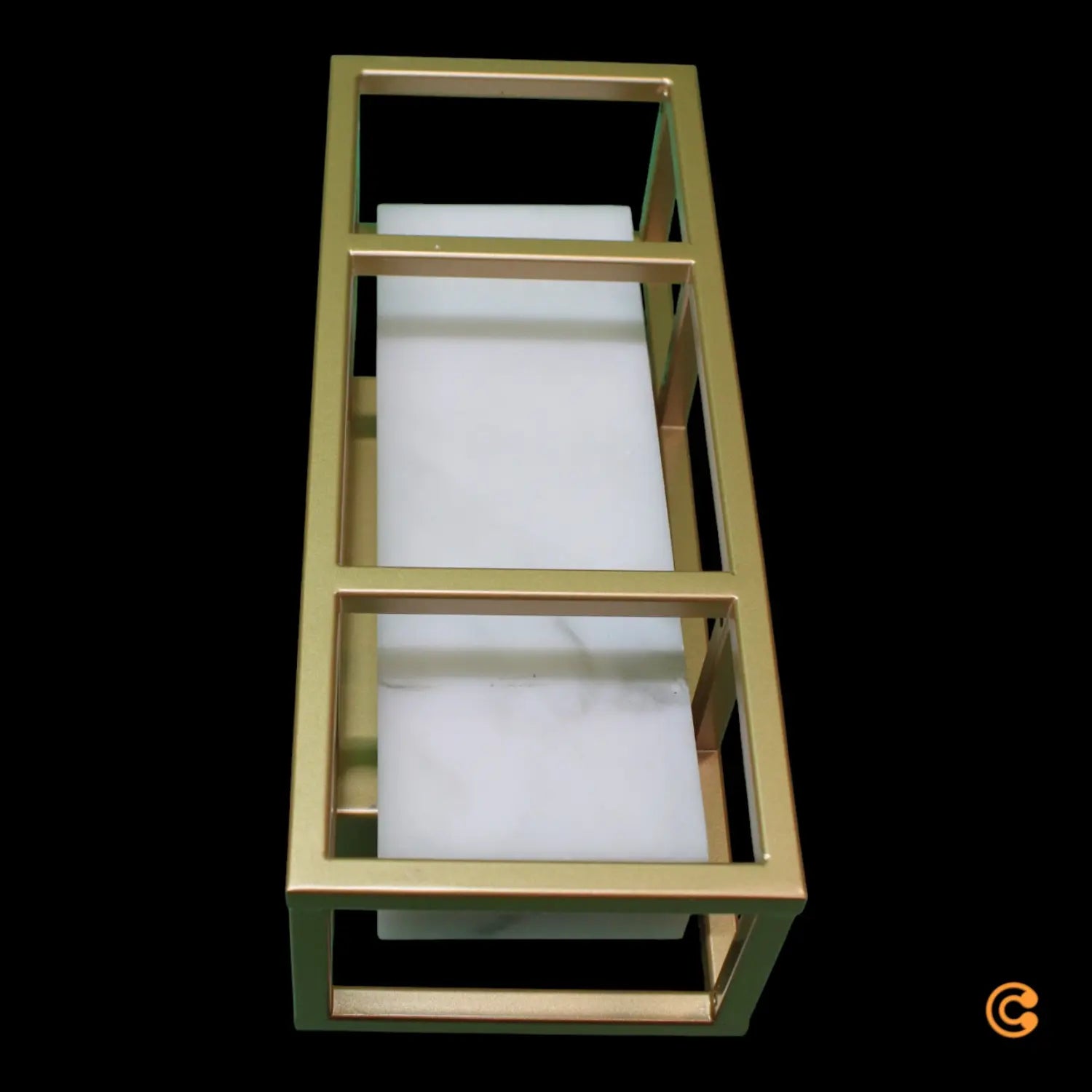 B-Ware Searchlight Mirage Led Wandleuchte Led Gold Stahl Ip44 Höhe 25cm Siehe Text/Foto - 5053423274430