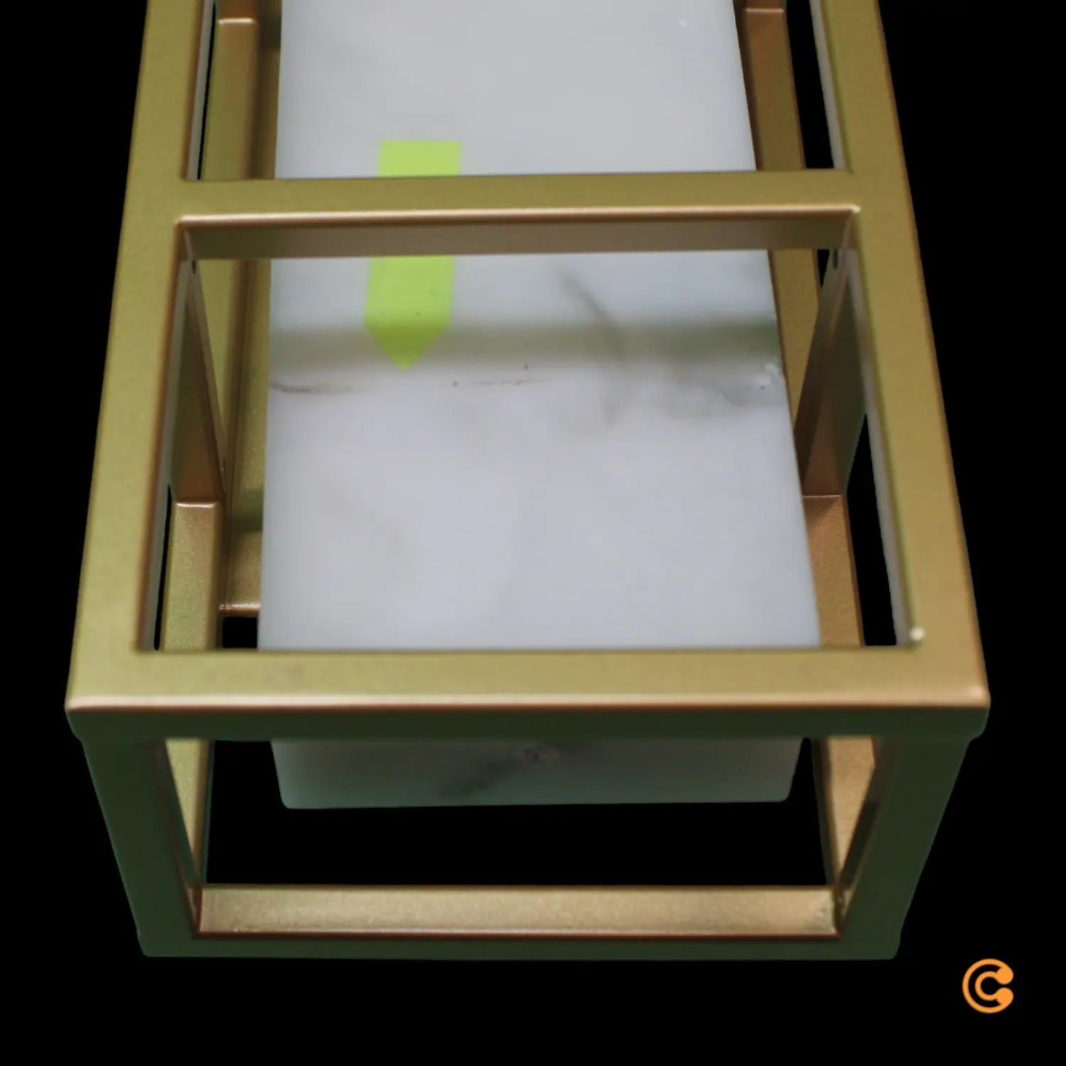 B-Ware Searchlight Mirage Led Wandleuchte Led Gold Stahl Ip44 Höhe 25cm Siehe Text/Foto - 5053423274430