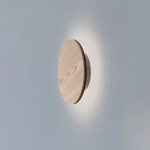 B-Ware Wandleuchte Orios Wandlampe Led Holz Rund Indirekte Lichtabgabe Blende