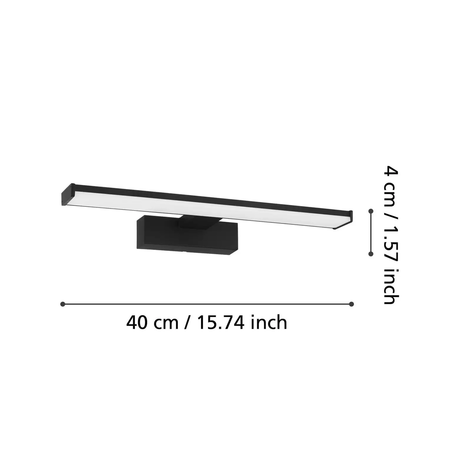 B-Ware Eglo Led Wandleuchte Pandella 1 Länge 40 Cm Schwarz Aluminium Lampe Leuchte Spot - 9002759989071