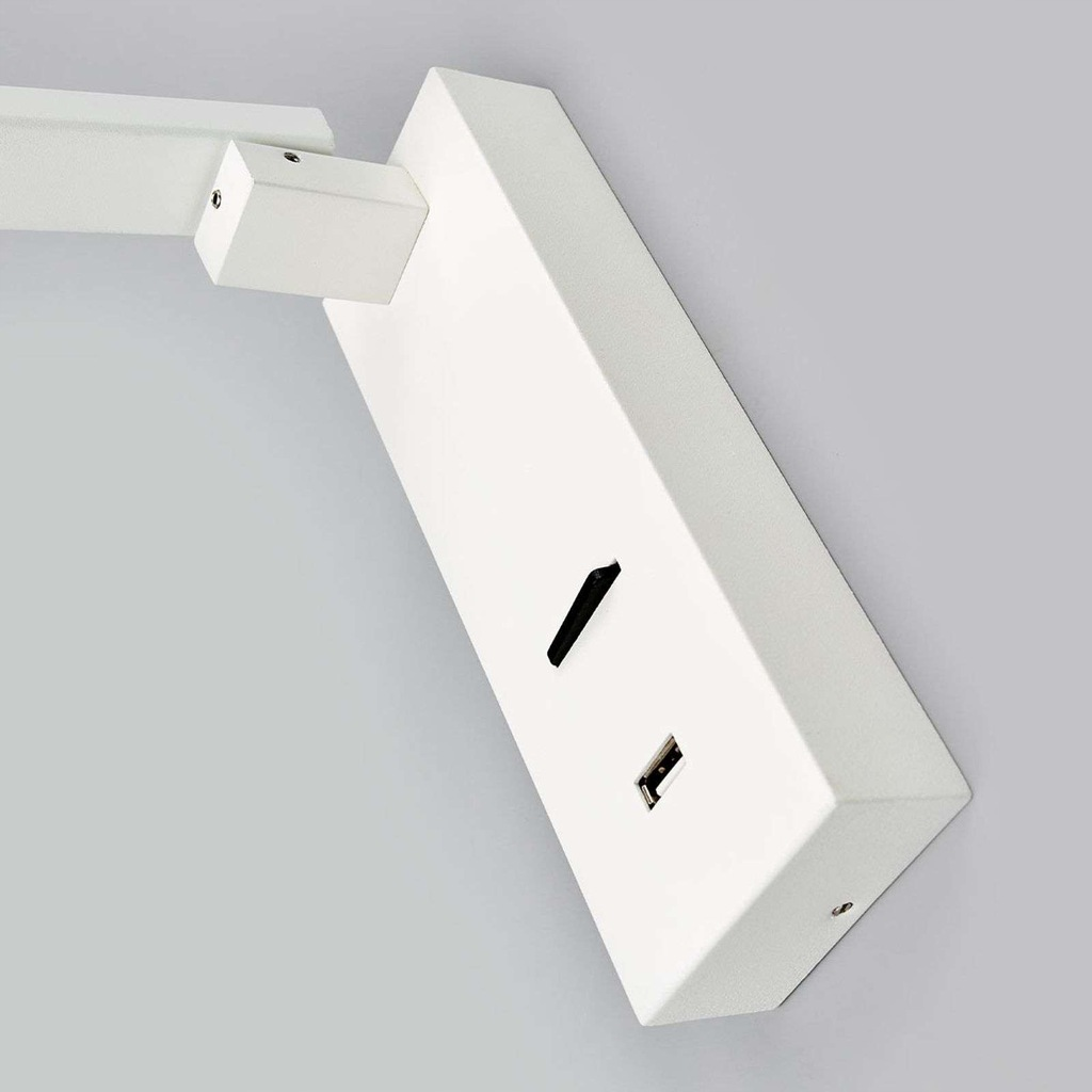 B-Ware Lampenwelt Led Wandleuchte Salloa Mit Schalter Weiß Wandleuchte Leselampe Leucht - 4251096548198