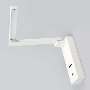B-Ware Lampenwelt Led Wandleuchte Salloa Mit Schalter Weiß Wandleuchte Leselampe Leucht