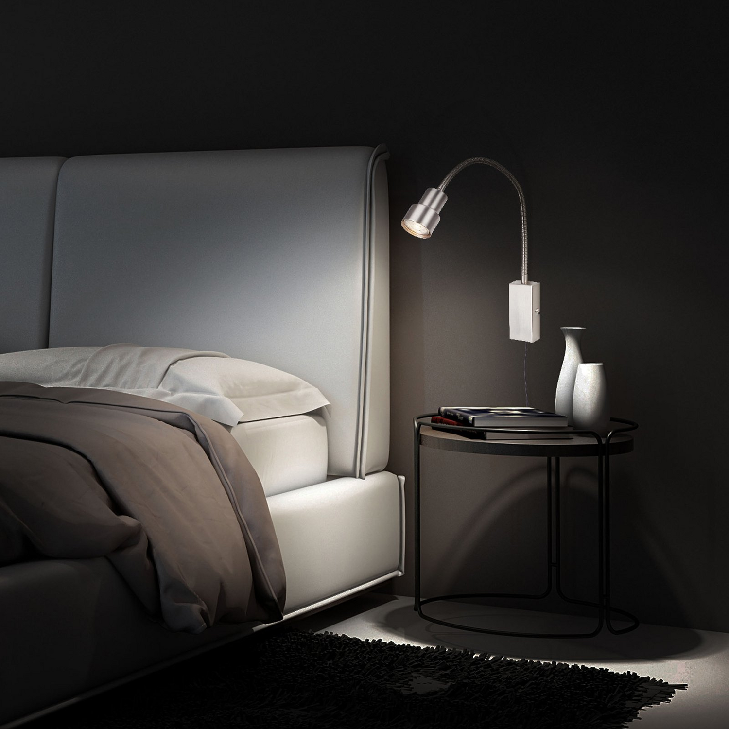 B-Ware Briloner Led Wandleuchte Tusi Mit Flexarm Nickel Wandlampe Lampe Leuchte Spot - 4002707407737