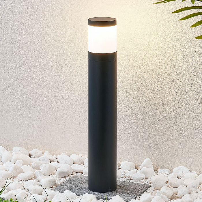 B-Ware Lindby Led Wegeleuchte Wegelampe Lampe Leuchte Garten Nitalia Rund Dunkelgrau - 4251096562019
