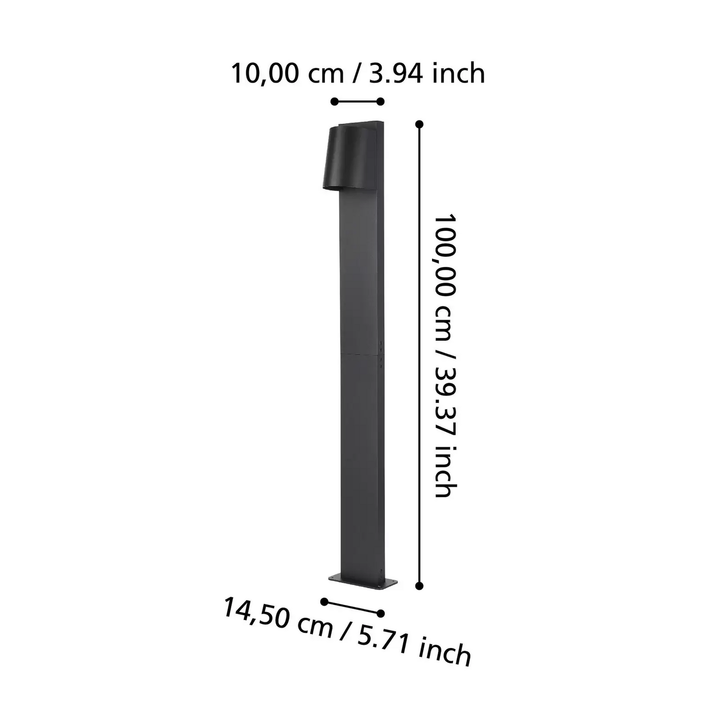 Eglo Led Wegeleuchte Stagnone In Schwarz Sockelleuchte Lampe Leuchte Spot Licht B-Ware - 9008606261864
