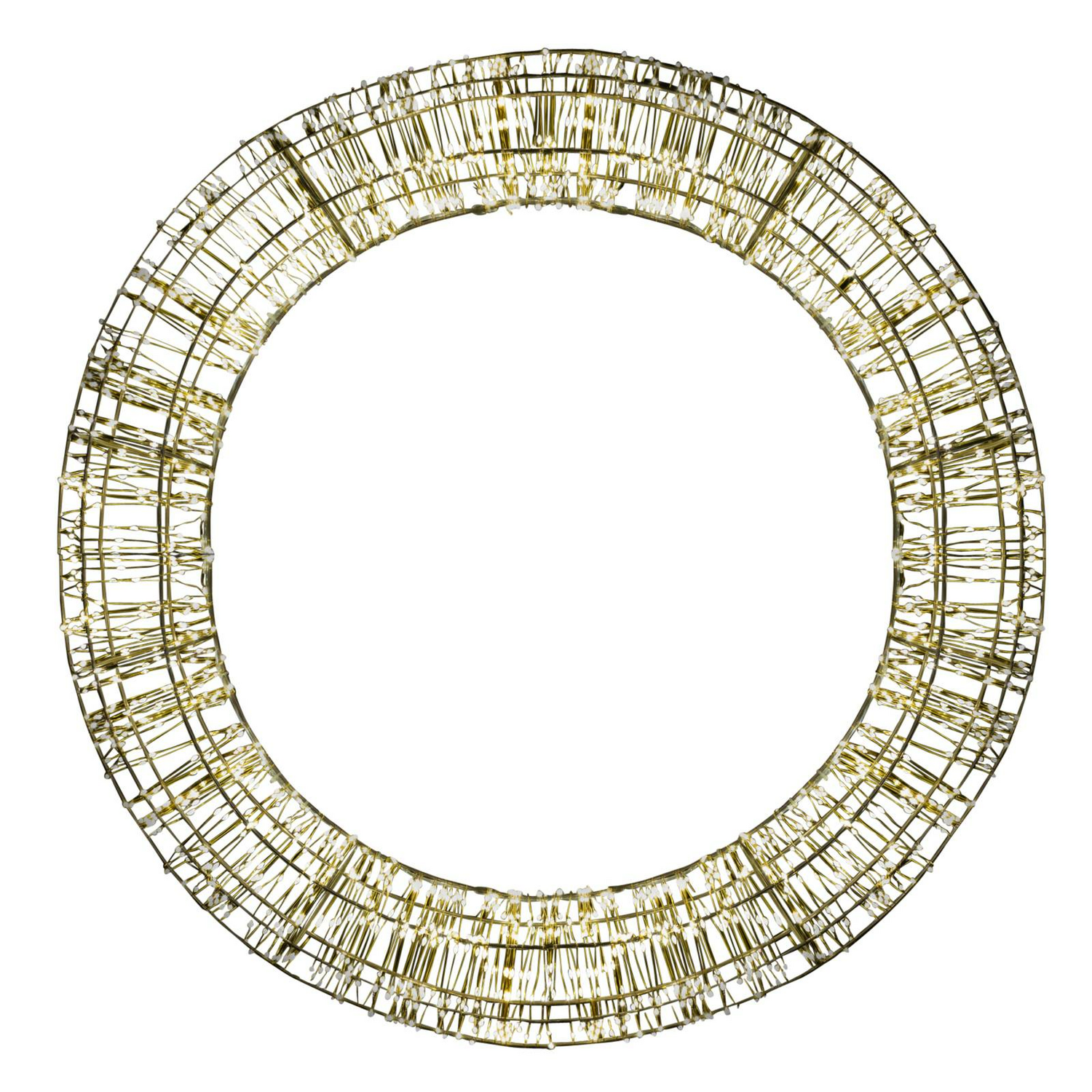 B-Ware Christmas United Led Weihnachtskranz Lichtkranz Kranz Gold 2.000 Le Ds ø 75cm - 8720512260236