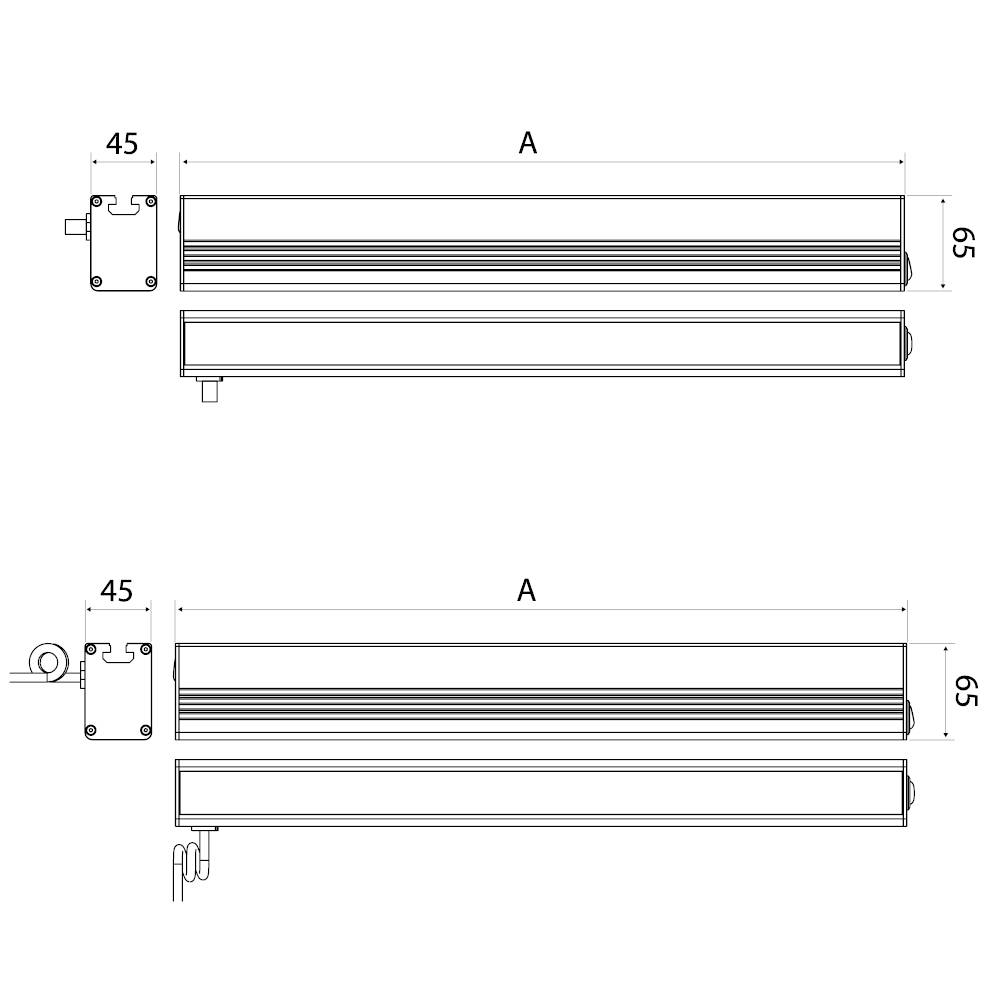 Led2 Work Led Leuchte Profiled 14 W 1575 Lm 100 ° 500 X 45 X 65 Mm Deckenlampe B-Ware - 4260556623894