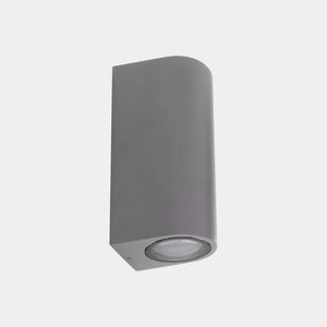 B-Ware Leds C4 Außenwandlampe Leuchte Eko Double Grau Hauptbeleuchtung Breite 7 Cm Alu