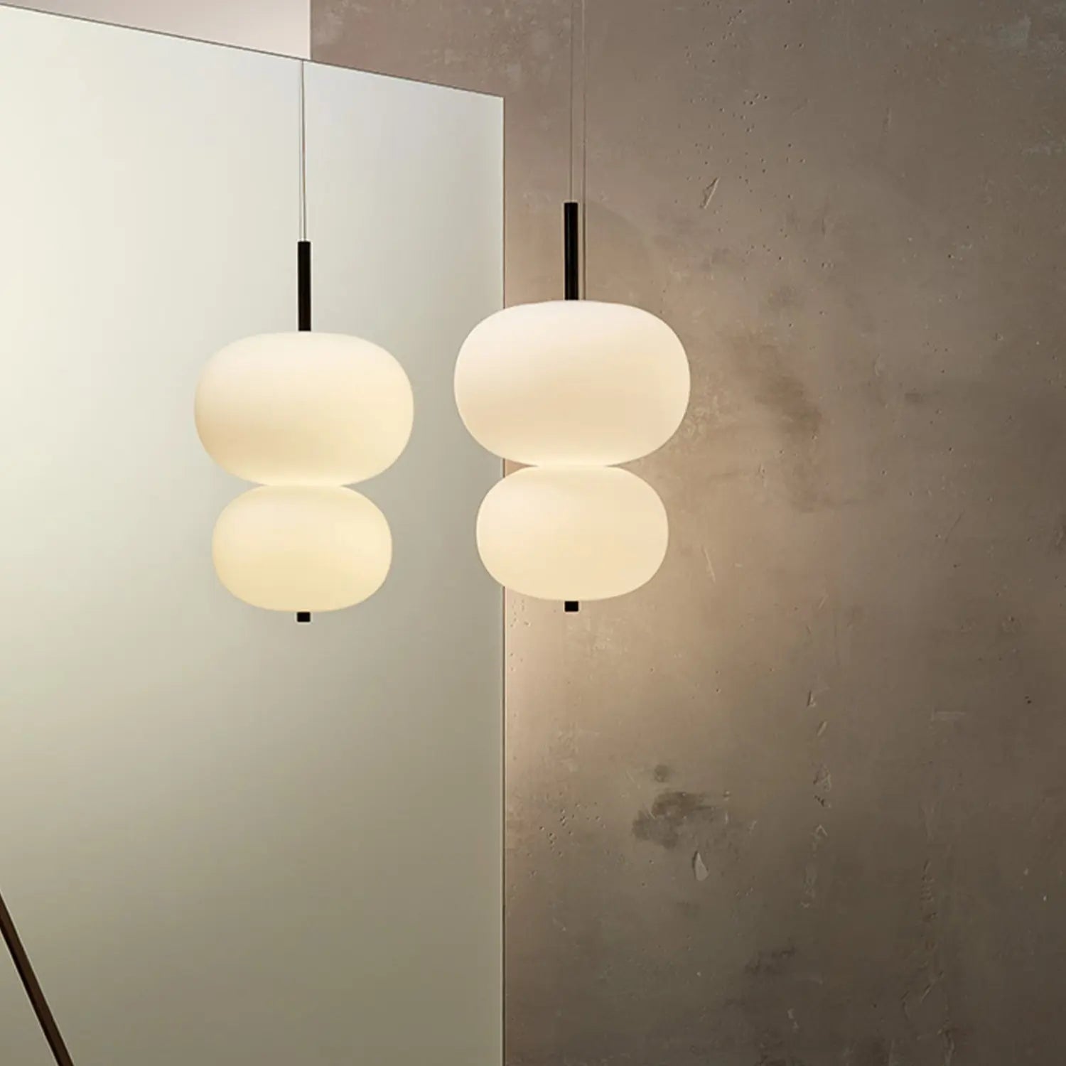 B-Ware Ledsc4 Ilargi Double Led Hängeleuchte Lampe Pendelleuchte Phase Dunkel ø39,5cm   - 8435526846443