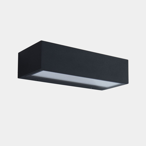 Applique murale extérieure LED C4 de qualité B, Nemesis anthracite, largeur 19,5 cm