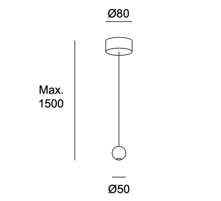 B-Ware Leds C4 Punto Single Surfaced Hängeleuchte Weiß Hängeleuchte Deckenlampe Leuchte - 8435575323711