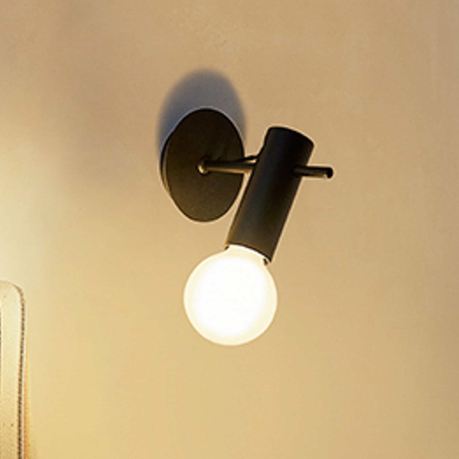 Leds C4 Wandleuchte Lampe E27 Schwarz Aluminium Wandlampe Lampe Leuchte Spot B-Ware - 8445386111896