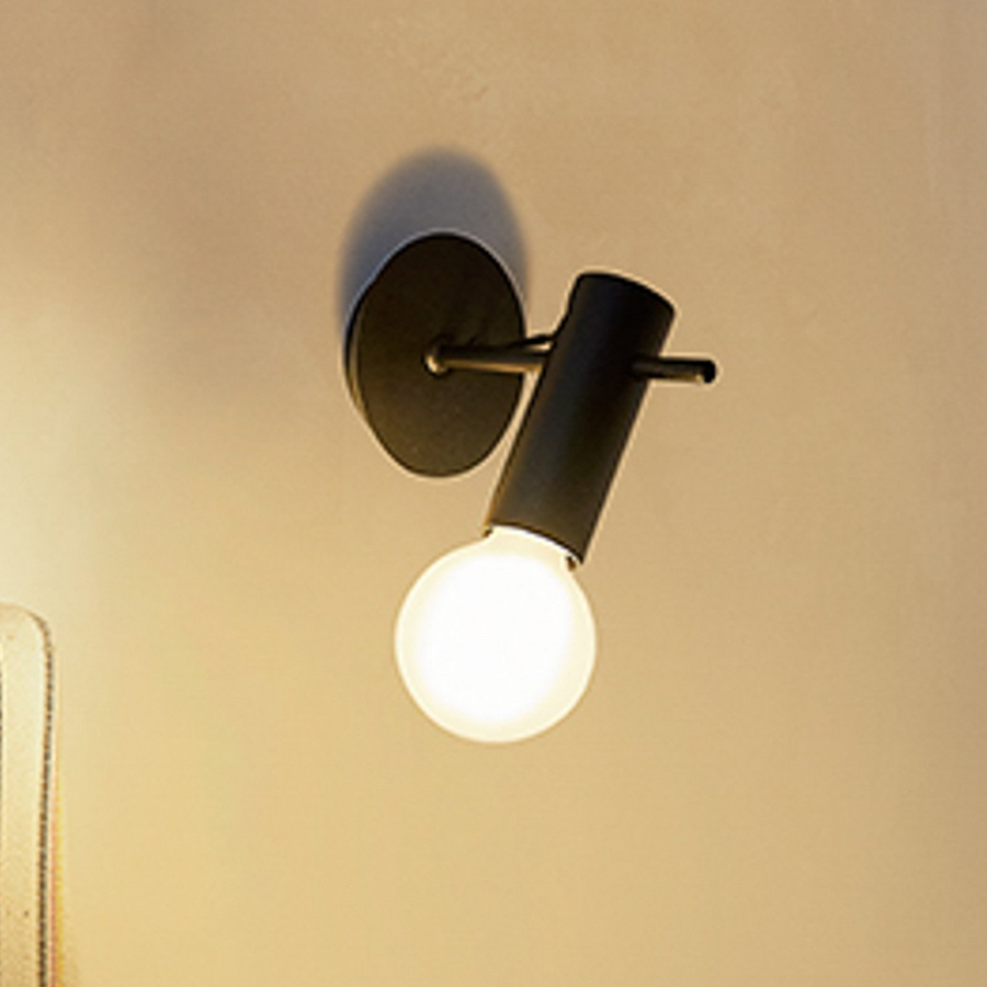 Leds C4 Wandleuchte Lampe E27 Schwarz Aluminium Wandlampe Lampe Leuchte Spot B-Ware - 8445386111896