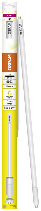 B-Ware Osram Led Eek:E G5 Röhrenform Leuchtmittel 7 W Warmweiß 18,5 X 549 Mm 4 Stück - 4058075823891