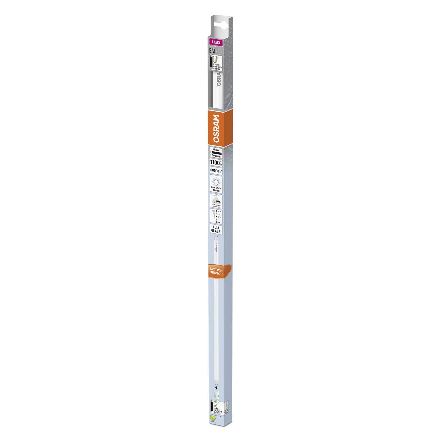 B-Ware Osram Ledtube T8 18 Em Ms 600 Leuchtstoffröhre 6.8 W 840 Lichtstab 2 Stück - 4099854045387