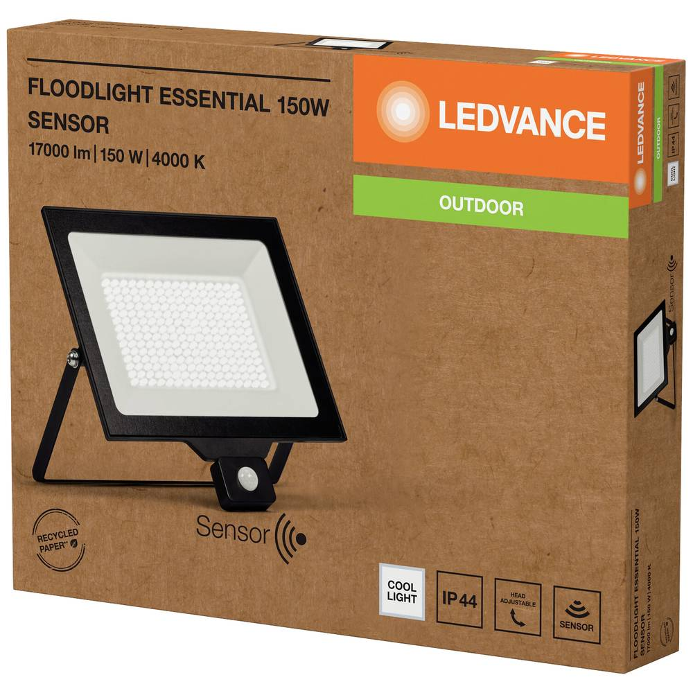 B-Ware Ledv Flutlichtstrahler Strahler Led Modul Sensor Kaltweiß Schwarz Aluminium - 4058075831612