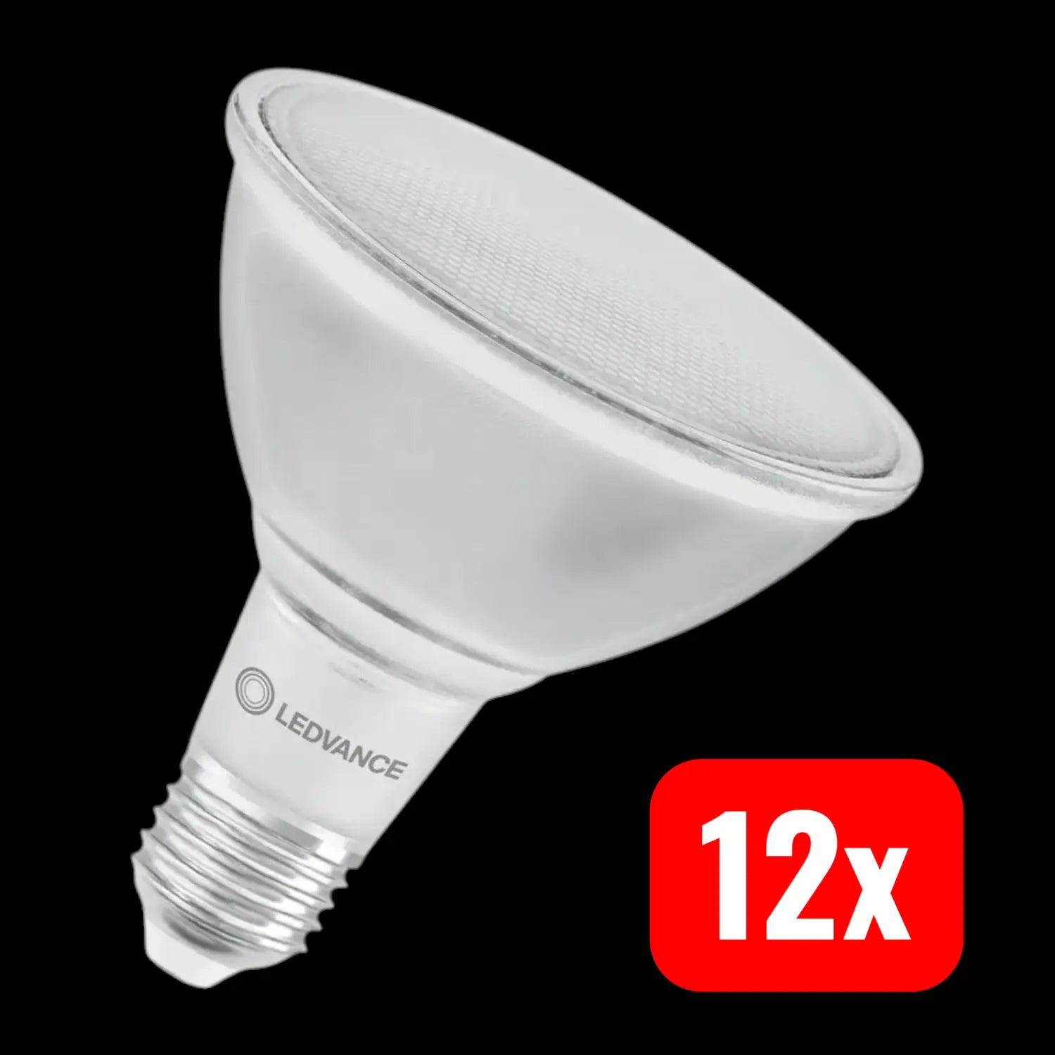 B-Ware Ledvance Reflektorlampe Led E27 Par38 Klar Warmweiß Dimmbar Glas 15,2 W 12 Stück - 4099854071270
