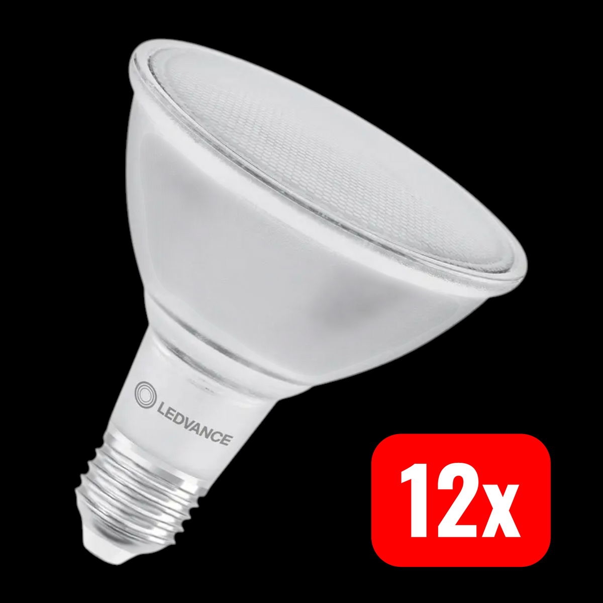 LEDVANCE Reflektorlampe LED E27 PAR38 Klar Warmweiß dimmbar Glas 15,2 W 12 STÜCK - 4099854071270