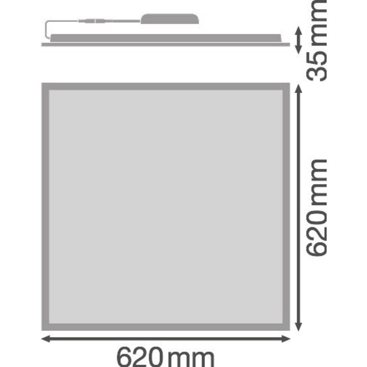 Ledvance 4099854017469 Led Panel 33 W Neutralweiß Weiß Siehe Text/Foto B-Ware - 4099854017469