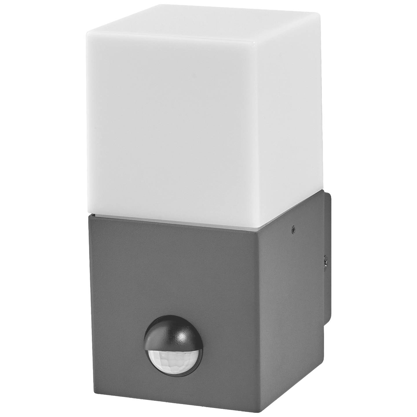 Ledvance Endura Classic Figo Sq W Sen E27 Dg Außenwandleuchte Lampe Sensor Grau B-Ware - 4058075834804